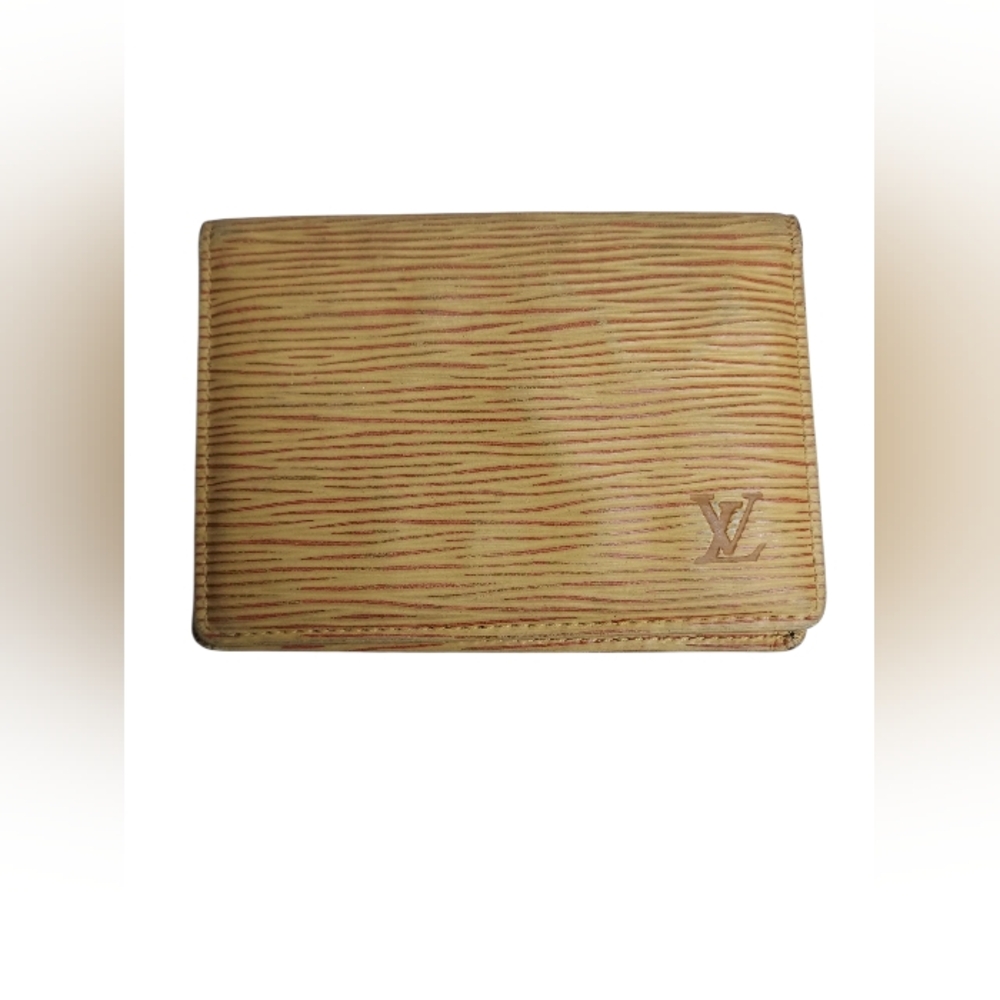 Louis Vuitton Yellow Epi Card/ID Holder